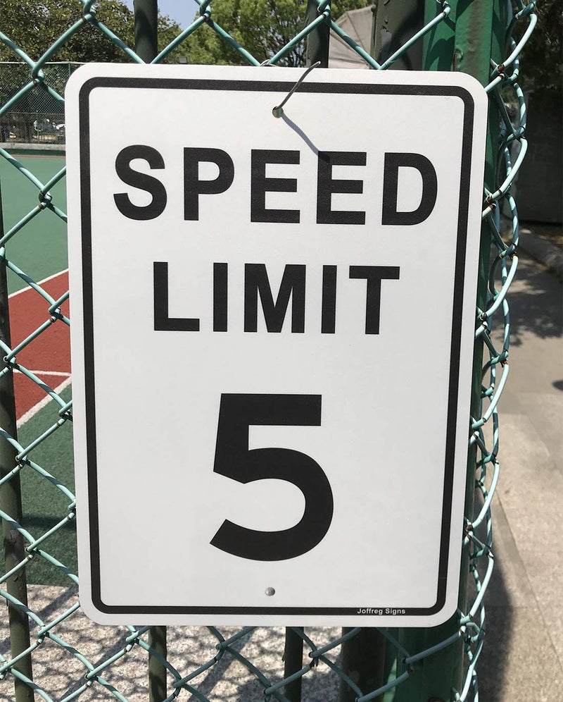 Joffreg Speed Limit 5 MPH Sign,17 x12 Inches,Reflective Aluminum,4 Pack - Image 3
